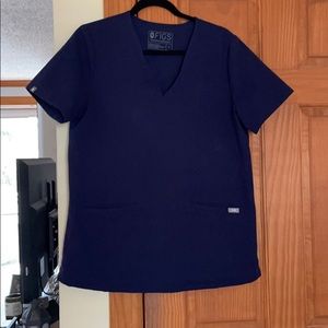 FIGS Casma Navy Blue Medium Scrub Top